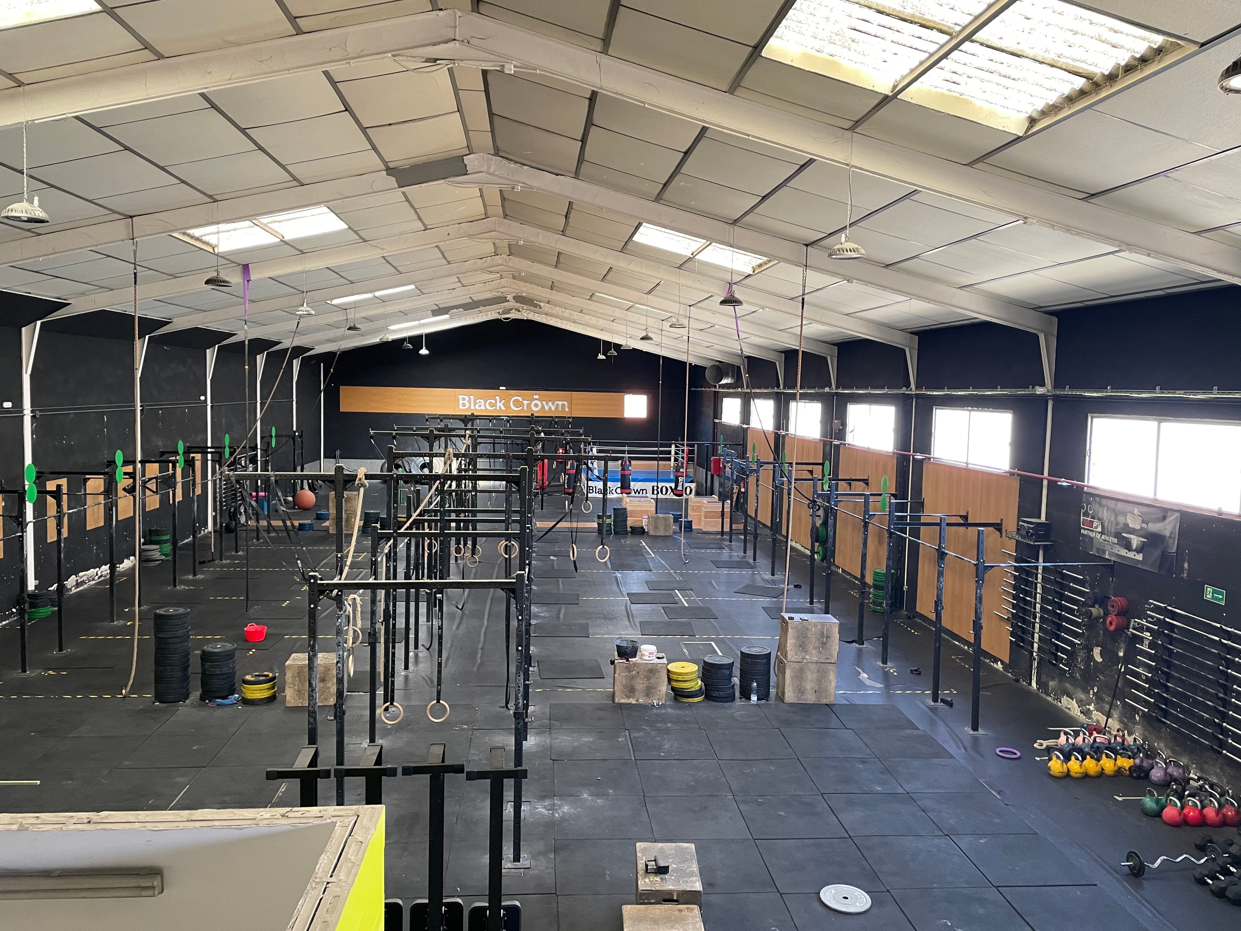 Vista general del box BlackCrown CrossFit Arganda