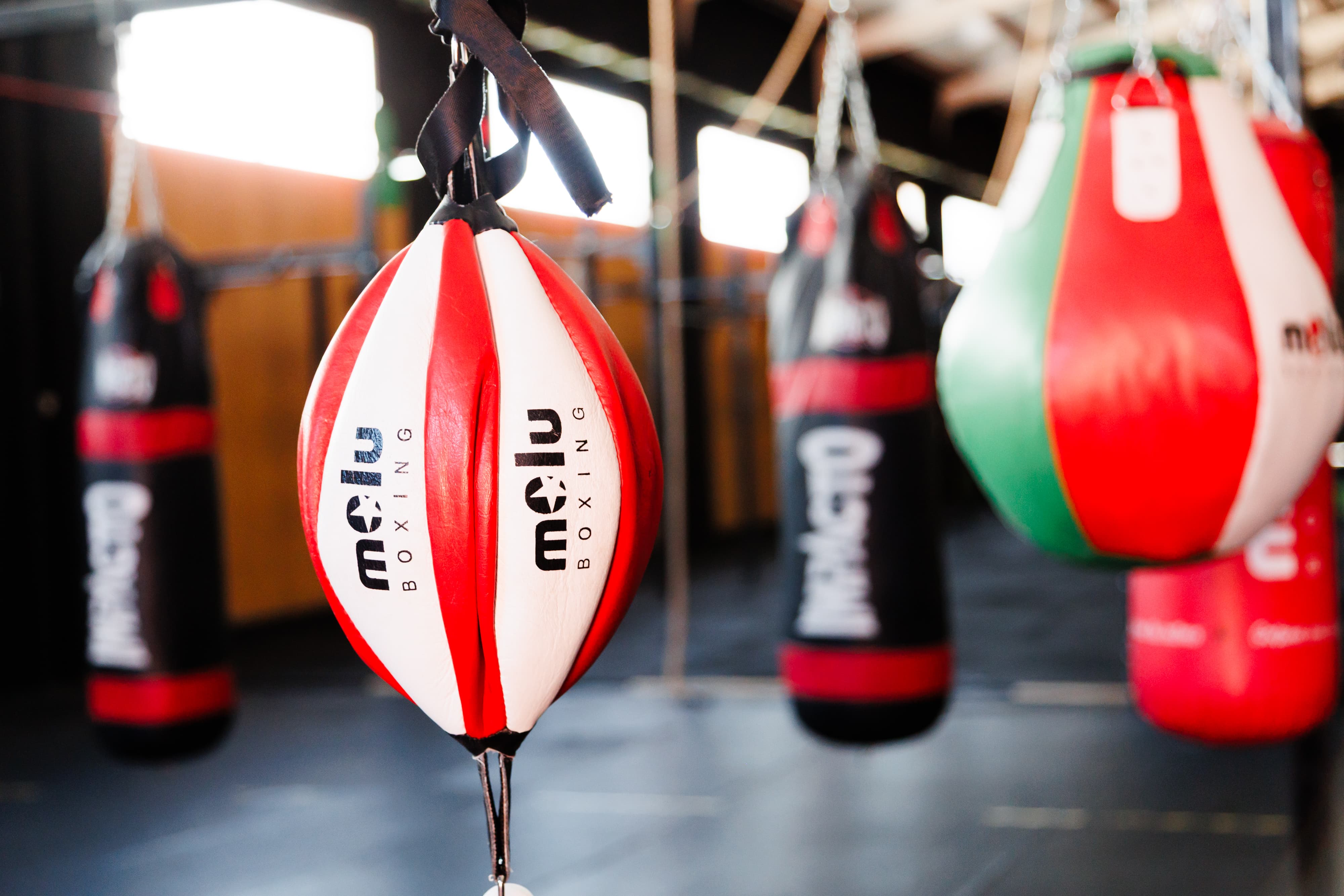 Zona de boxeo en BlackCrown CrossFit Arganda